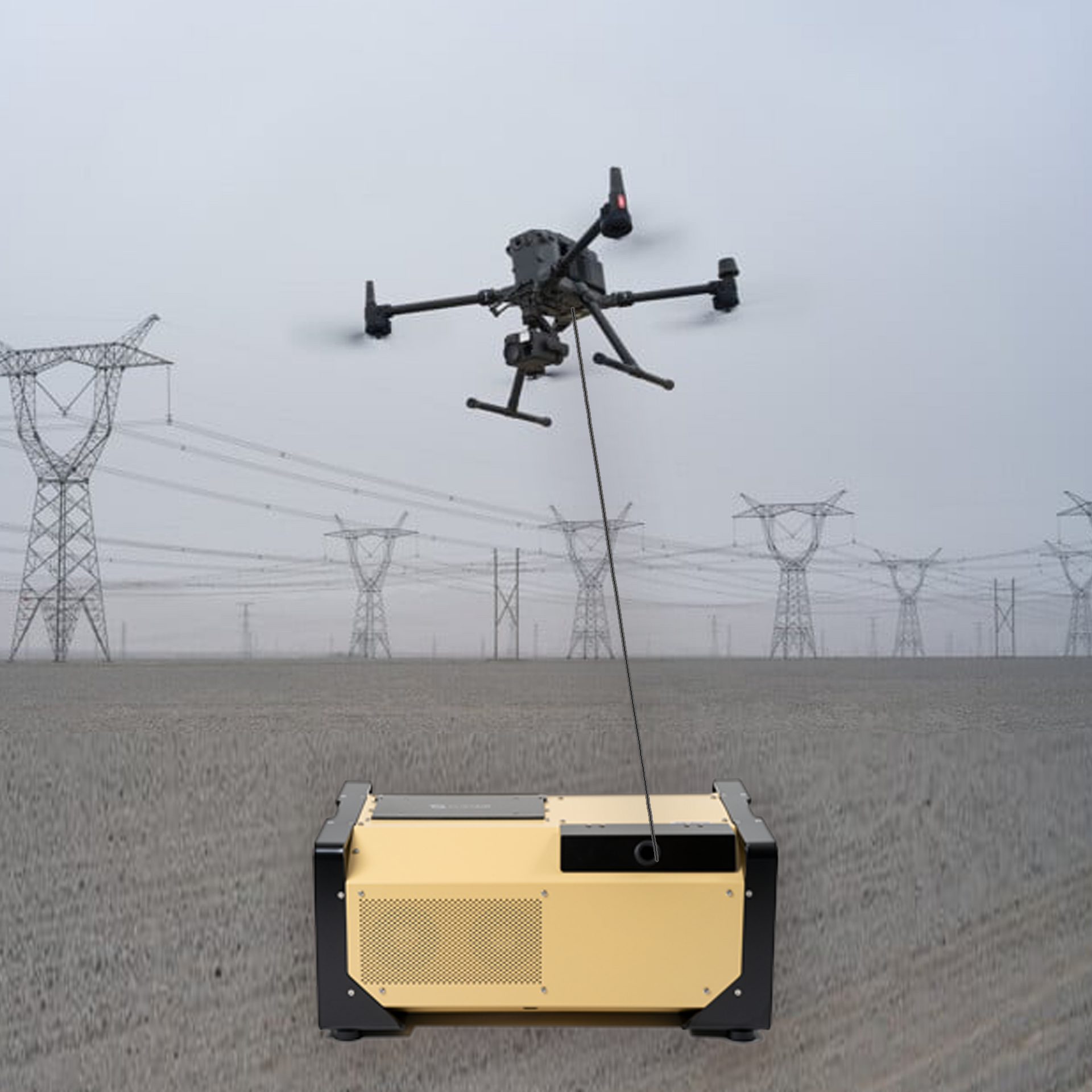 Tether System Elistair Tethered Drone DJI Matrice 210 RTK V2 Met