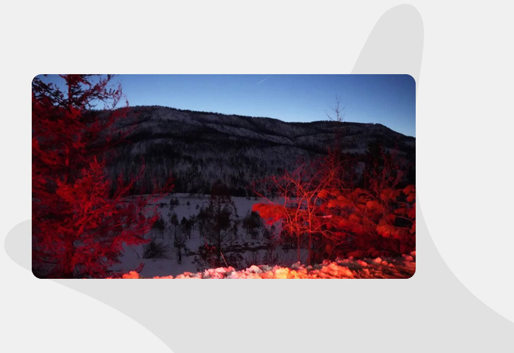 Thermal drone imagery of a landscape