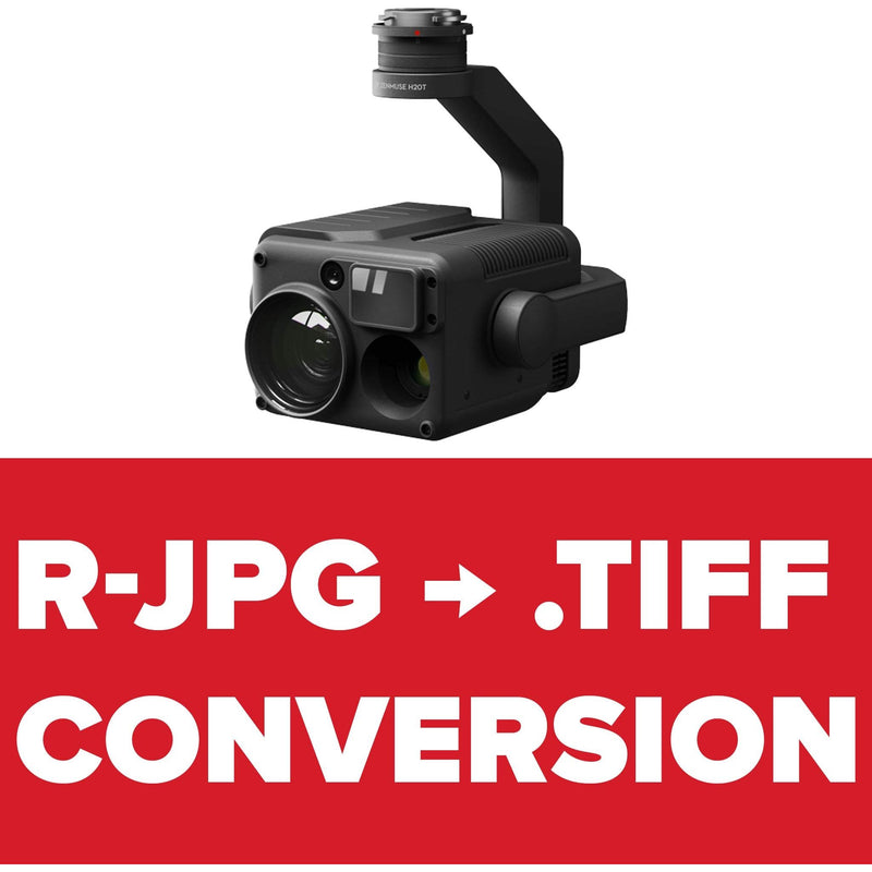 H20T Thermal R-JPG to TIFF Radiometric Conversion Service